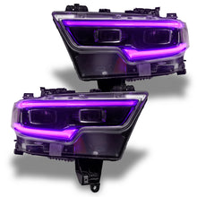 Load image into Gallery viewer, Oracle 19-21 RAM 1500 Headlight DRL Upgrade Kit Proj. LED - ColorSHIFT RGBW+A w/ Simple Controller
