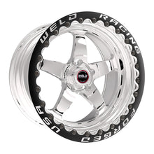 Load image into Gallery viewer, Weld S71 15x10.33 / 5x4.5 BP / 7.5in. BS Polished Wheel (Medium Pad) - Polished Single Beadlock MT
