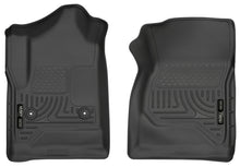 Load image into Gallery viewer, Husky Liners 14 Chevrolet Silverado/GMC Sierra 1500 Weatherbeater Black Front Floor Liners

