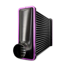 Load image into Gallery viewer, Mishimoto Universal Carbon Fiber Intercooler - Matte Tanks - 600mm Silver Core - C-Flow - G V-Band
