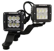 Load image into Gallery viewer, Go Rhino 18-20 Jeep Wrangler JL/JLU/Gladiator JT Light Mount - Two 3in Cubes Offset
