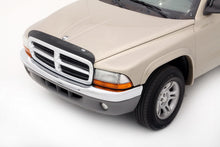 Load image into Gallery viewer, AVS 97-04 Dodge Dakota (Front Mount) High Profile Bugflector II Hood Shield - Smoke
