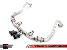 Load image into Gallery viewer, AWE Tuning Porsche 718 Boxster / Cayman Touring Edition Exhaust - Diamond Black Tips
