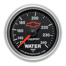 Load image into Gallery viewer, Autometer Sport-Comp II 2-1/16in 120-240 Deg Mechanical Water Temp Gauge - Bowtie Black
