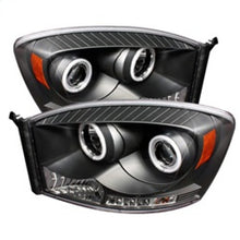 Load image into Gallery viewer, Spyder Dodge Ram 1500 06-08 06-09 Projector Headlights CCFL Halo LED Blk PRO-YD-DR06-CCFL-BK
