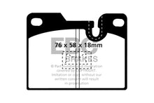 Load image into Gallery viewer, EBC 79-88 Porsche 924 2.0 Turbo Greenstuff Rear Brake Pads

