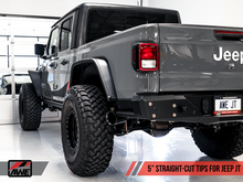Load image into Gallery viewer, AWE Tuning 20-21 Jeep Gladiator JT 3.6L Tread Edition Cat-Back Single Side Exhaust - Diamond Blk Ti
