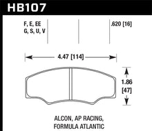 Load image into Gallery viewer, Hawk AP Racing Caliper Blue 9012 Race Brake Pads
