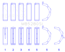 Load image into Gallery viewer, King Ford 281CI/330CI 4.6L/5.4L V8 (Size STD) Main Bearing Set
