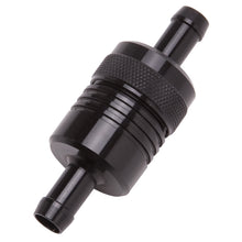 Load image into Gallery viewer, Edelbrock Fuel Filter Aluminum 3In X 01/ 1/8In 3/8In Inlet/Outlet Black
