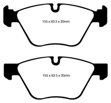 Load image into Gallery viewer, EBC 08-10 BMW 128 3.0 Greenstuff Front Brake Pads
