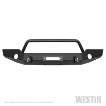 Load image into Gallery viewer, Westin 18-19 Jeep Wrangler JL WJ2 Full Width Front Bumper w/Bull Bar Textured Black
