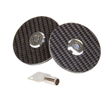 Load image into Gallery viewer, NRG Hood Lock w/Key - Black Carbon Fiber Overlay
