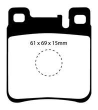 Load image into Gallery viewer, EBC 05-06 Chrysler Crossfire 3.2 SRT6 Redstuff Rear Brake Pads

