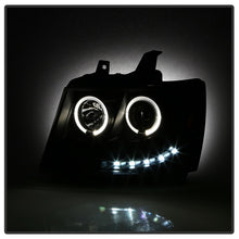 Load image into Gallery viewer, Spyder Chevy Suburban 1500 07-14 Projector Headlights LED Halo LED All Black PRO-YD-CSUB07-HL-BKV2

