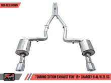 Load image into Gallery viewer, AWE Tuning 2015+ Dodge Charger 6.4L/6.2L SC Non-Resonated Touring Edition Exhaust - Silver Tips
