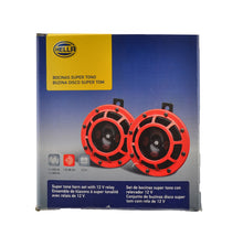 Load image into Gallery viewer, Hella Supertone Horn Kit 12V 300/500HZ Red (003399803 = 003399801)
