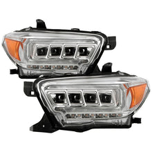 Load image into Gallery viewer, Spyder 16-20 Toyota Tacoma LED Model Only High-Power LED Headlights - Chrome PRO-YD-TT16LEDAP-C

