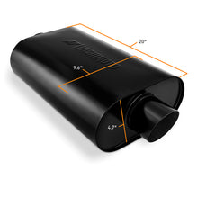 Load image into Gallery viewer, Mishimoto Muffler with 2.5in Center Inlet/Outlet - Angled Tip - Black
