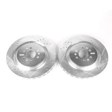 Load image into Gallery viewer, Power Stop 04-07 Cadillac CTS Rear Evolution Drilled &amp; Slotted Rotors - Pair
