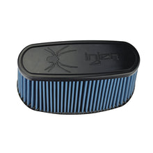 Load image into Gallery viewer, Injen NanoWeb Dry Air Filter 8.7x3.9in Oval ID / 10.4x5.6in OD / 4.75in Height / 7.9x3.1in Top
