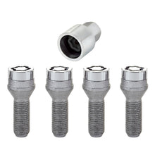 Load image into Gallery viewer, McGard Wheel Lock Bolt Set - 4pk. (Cone Seat) M12X1.75 / 19mm Hex / 28.9mm Shank Length - Chrome
