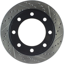 Load image into Gallery viewer, StopTech 00-05 Ford Excursion 4WD / 99-04 F250/F350 Pickup Front Slotted &amp; Drilled Left Rotor
