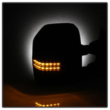 Load image into Gallery viewer, xTune 08-15 Ford Super Duty LED Telescoping Manual Mirrors - Smk (Pair) (MIR-FDSD08S-G4-MA-RSM-SET)

