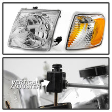 Load image into Gallery viewer, xTune 01-03 Ford Explorer Sport 4pc OEM Style Headlights w/Corners - Chrome (HD-JH-FEXP01-ST-C)
