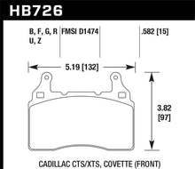 Load image into Gallery viewer, Hawk 2014 Cadillac CTS Vsport Performance Round Weights Front ER-1 Brake Pads
