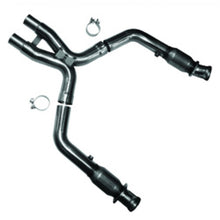 Load image into Gallery viewer, Kooks 11-14 Ford Mustang GT 5.0L 4V 3in x 2 3/4in OEM Cat X Pipe Kooks HDR Req
