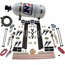 Load image into Gallery viewer, Nitrous Express SX2 Dual Stage/Gas/Rails 8 Nozzles Nitrous Kit (200-1200HP) w/10lb Bottle
