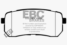 Load image into Gallery viewer, EBC 15+ Kia Sedona 3.3 Redstuff Rear Brake Pads
