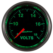 Load image into Gallery viewer, Autometer GS Series 2-1/16in Voltmeter 18V Electrical Gauge Full Sweep
