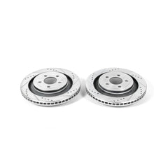 Load image into Gallery viewer, Power Stop 15-19 Ford Mustang Rear Evolution Drilled &amp; Slotted Rotors - Pair
