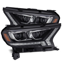 Load image into Gallery viewer, AlphaRex 19-21 Ford Ranger LUXX LED Proj Headlights Plank Style Black w/Seq Signal/DRL
