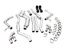Load image into Gallery viewer, AWE Tuning 2019+ BMW M340i (G20) Track Edition Exhaust - Quad Diamond Black Tips
