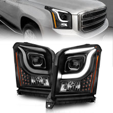 Load image into Gallery viewer, Anzo 15-17 GMC Yukon/Yukon XL Projector Headlights Black Housing/Clear Lens (w/ Light Bars)
