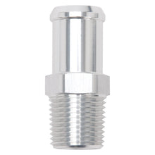 Load image into Gallery viewer, Edelbrock Hose End Straight 1/2In NPT to 3/4In Barb Clear Anodize
