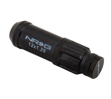 Load image into Gallery viewer, NRG 700 Series M12 X 1.25 Steel Lug Nut w/Dust Cap Cover Set 21 Pc w/Locks &amp; Lock Socket - Black
