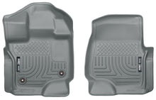 Load image into Gallery viewer, Husky Liners 15-23 Ford F-150 Super/Super Crew Cab WeatherBeater Grey Front Floor Liners
