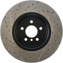 Load image into Gallery viewer, StopTech 2011-2013 BMW 535i / 2012-2016 BMW 640i Slotted &amp; Drilled Front Left Brake Rotor
