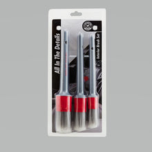 Load image into Gallery viewer, Chemical Guys Interior Detailing Brushes - 3 Pack
