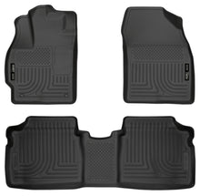 Load image into Gallery viewer, Husky Liners 10-12 Toyota Prius WeatherBeater Combo Black Floor Liners
