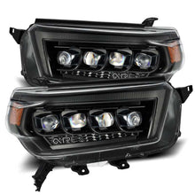 Load image into Gallery viewer, AlphaRex 10-13 Toyota 4Runner NOVA LED Proj Headlights Plank Style Alpha Black w/Seq Signal/DRL
