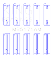 Load image into Gallery viewer, King Mazda FS-DE L4/FP L4/FS L4  DOHC 16 Valve  (Size +0.5) Main Bearing Set
