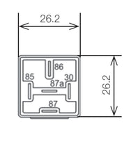 Load image into Gallery viewer, Hella Relay Mini Iso Alt 4 Pole 24V Spst Bkt
