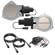 Load image into Gallery viewer, QTP 4in Bolt-On QTEC Dual Electric Cutout Valves - Pair
