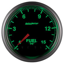 Load image into Gallery viewer, AutoMeter Gauge Fuel Press 2-1/16in. 15PSI Stepper Motor W/Peak &amp; Warn Elite
