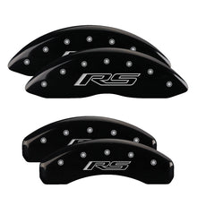 Load image into Gallery viewer, MGP 4 Caliper Covers Engraved Front &amp; Rear Gen 5/RS Black finish silver ch
